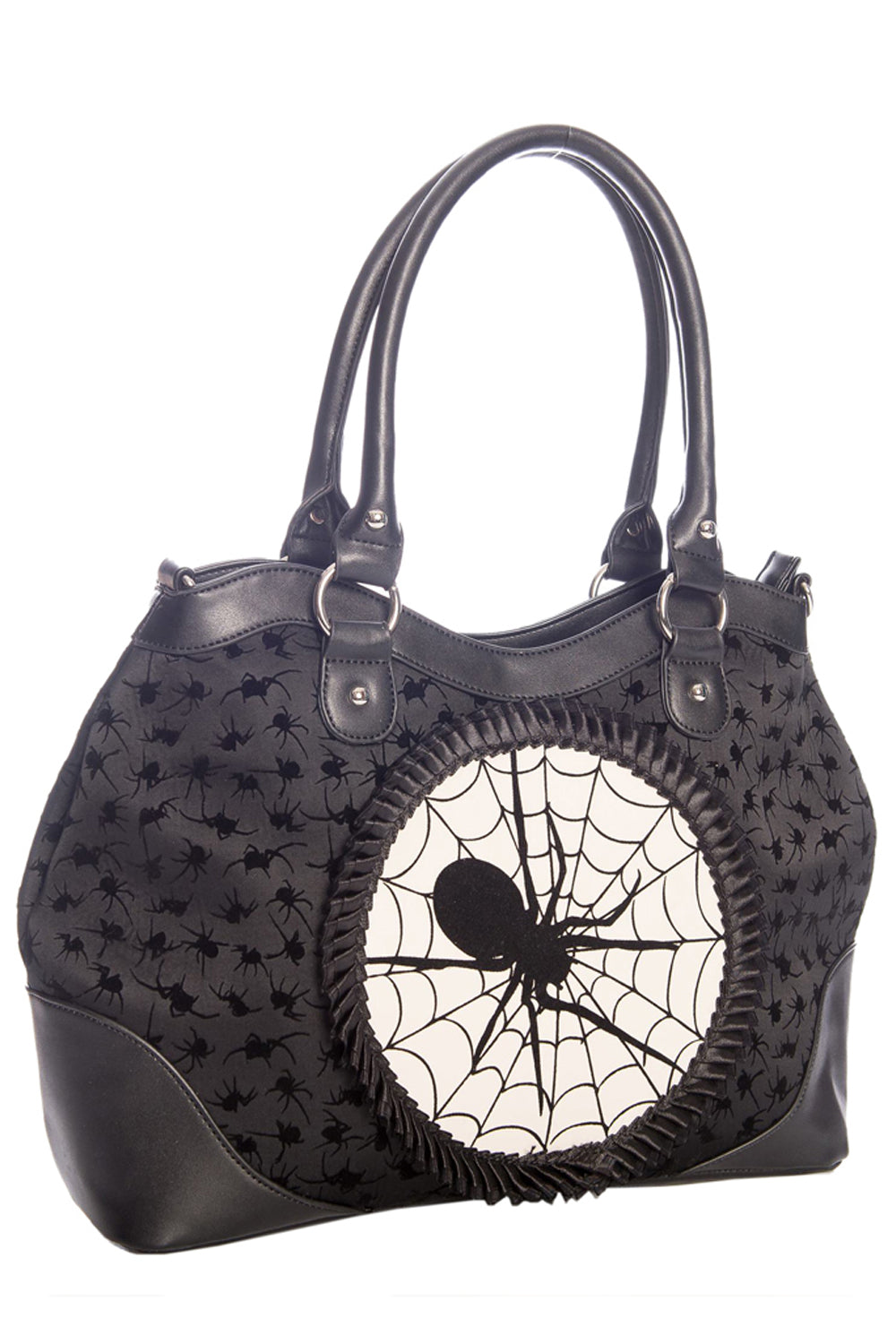 pinup retro vintage spider purse handbag