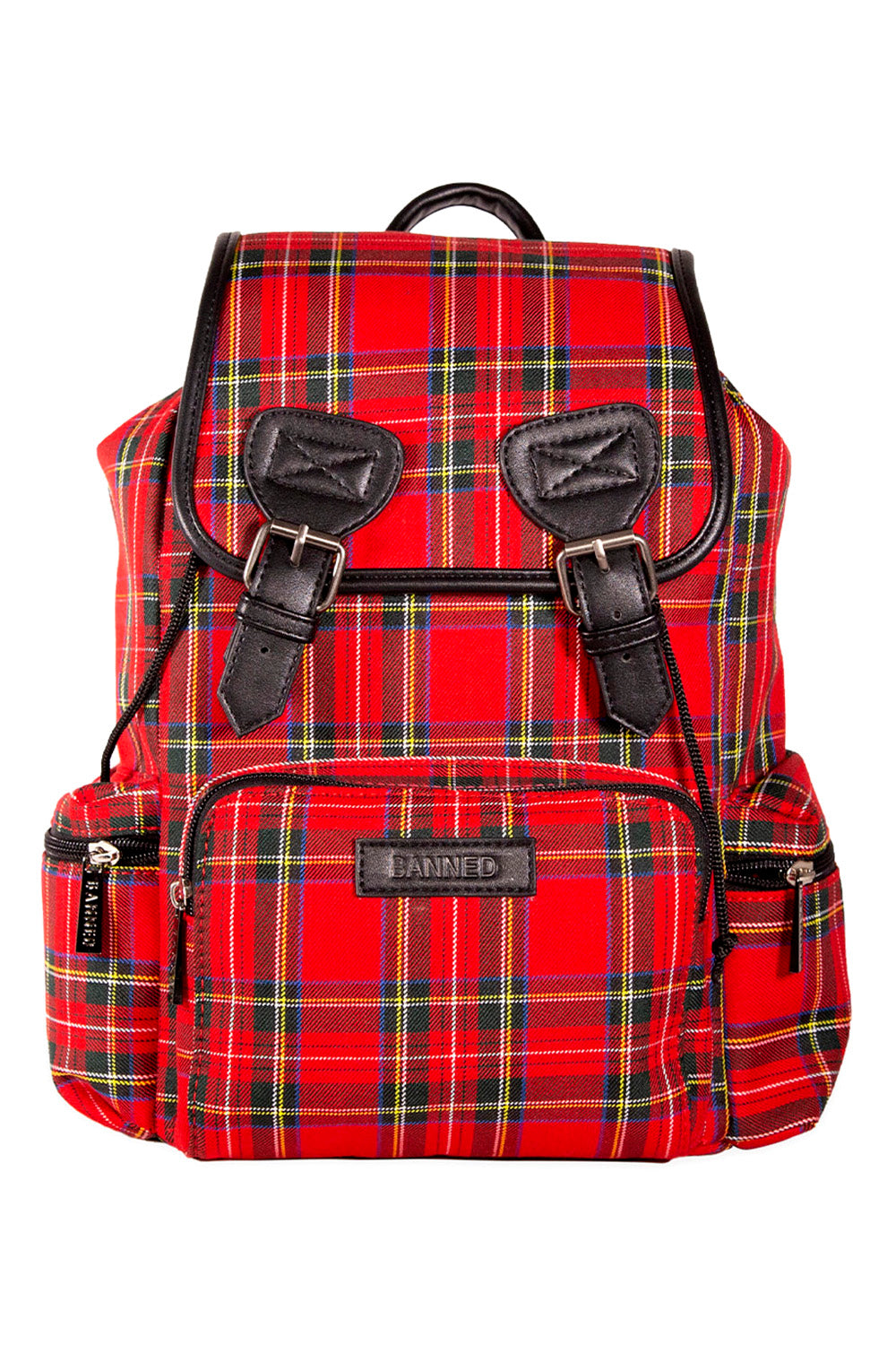 Mad Plaid Backpack [RED PLAID]