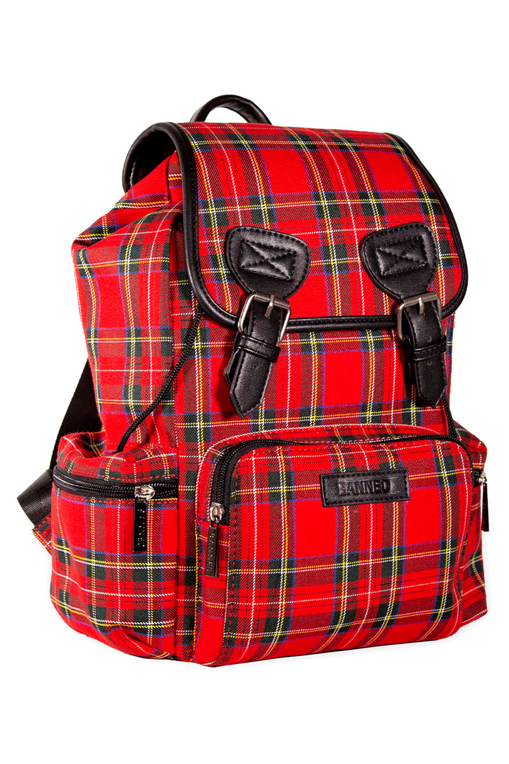 Mad Plaid Backpack [RED PLAID]