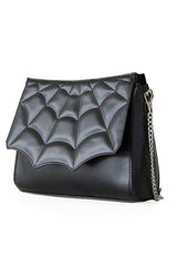 vintage goth spiderweb handbag