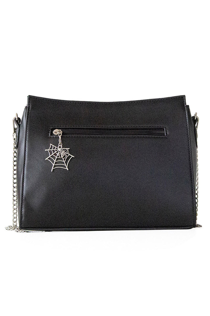 goth spiderweb purse