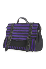 Bolso de rayas de Lydia Creeps [PÚRPURA]