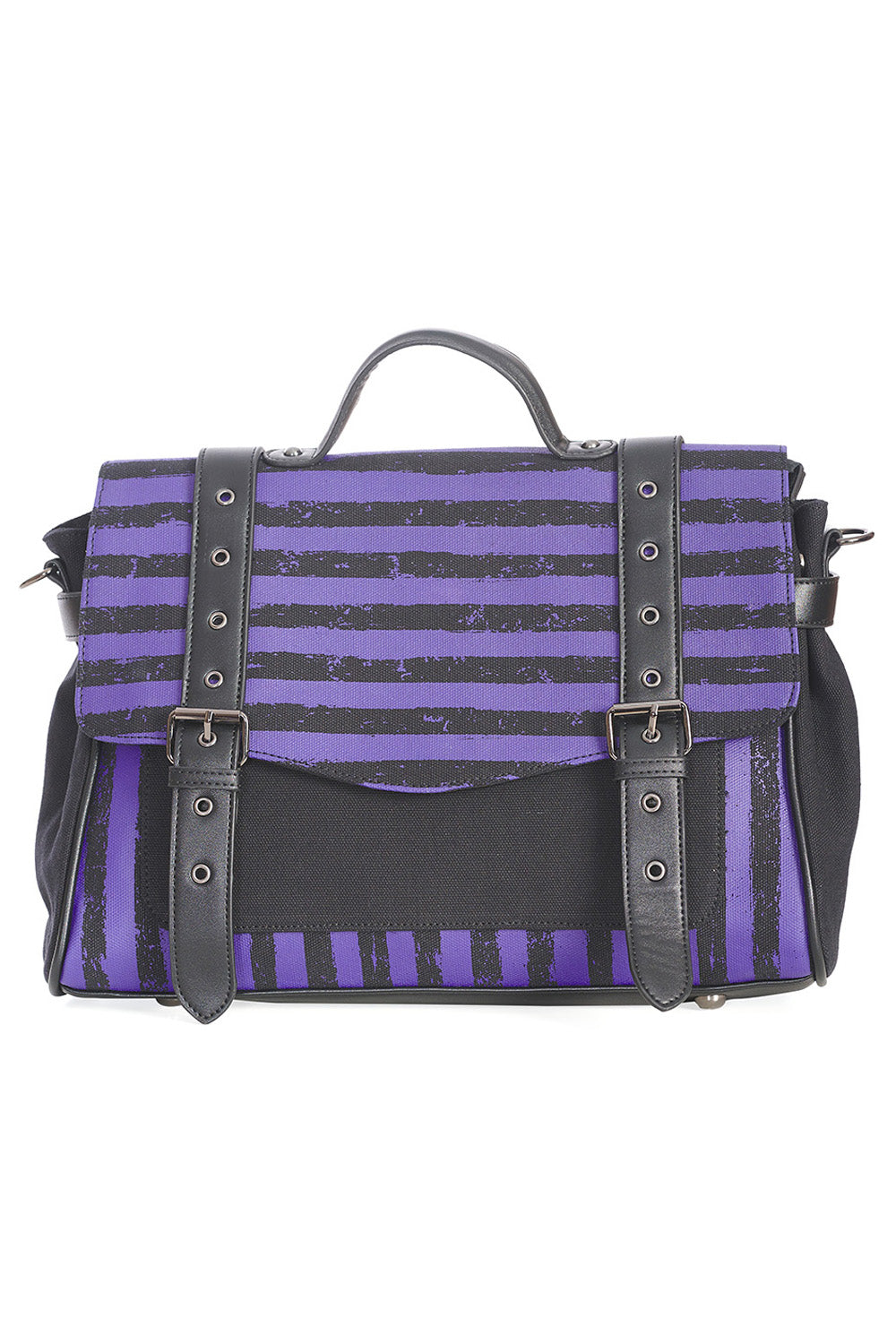 Bolso de rayas de Lydia Creeps [PÚRPURA]