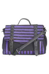 Bolso de rayas de Lydia Creeps [PÚRPURA]