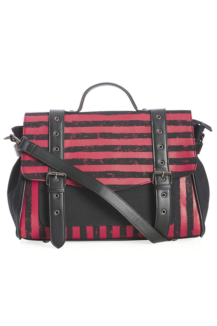 Kreepy Krueger Striped Bag [Red/Black] — Bags & Wallets Banned Apparel / Lost Queen