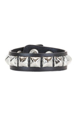 Leather Pyramid Stud Bracelet - Vampirefreaks Store