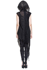 witch sleeveless cape