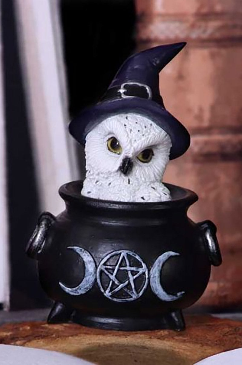 Owl's Brew Cauldron Statue