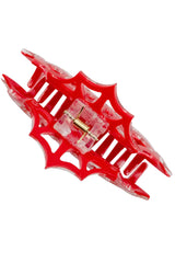 Spiderweb Hair Claw Clip [RED]