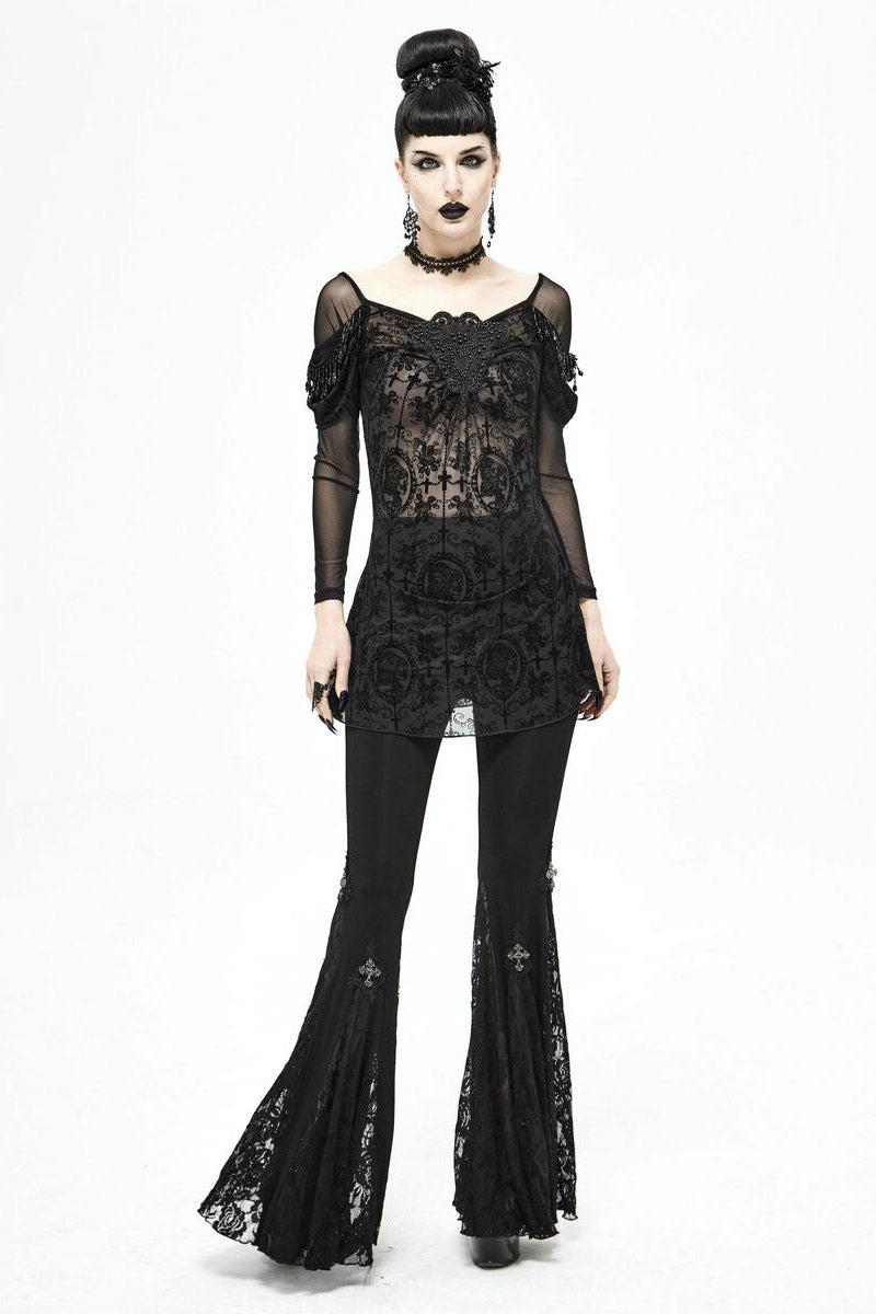 Netherworld Draped Shoulder Top