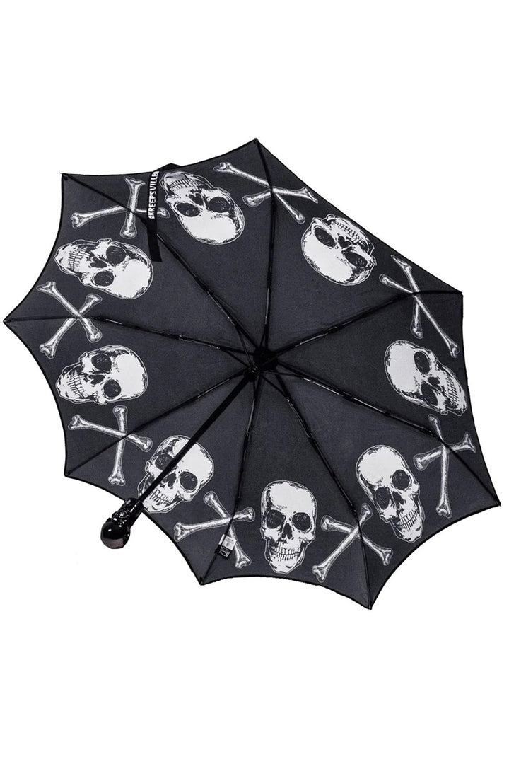 Skull Handle Anatomical Skull And Bones Umbrella