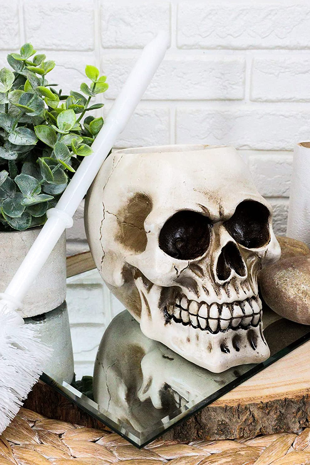 Skull Toilet Brush Holder