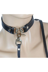 Funk Plus Leather Leash Choker - Vampirefreaks Store
