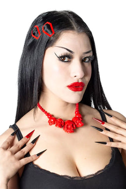 Coffin Snap Hair Clips [RED]