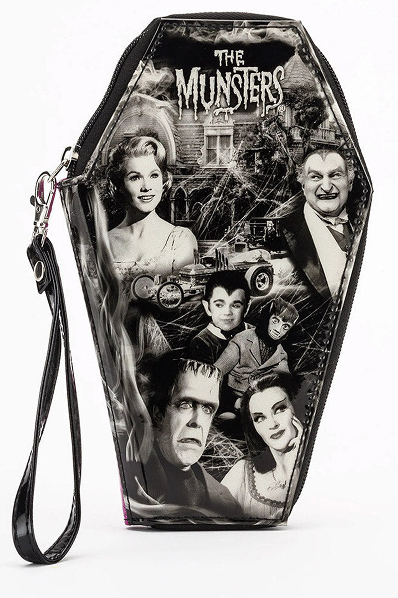 Glitter Ghouls Munsters Family Coffin Wallet