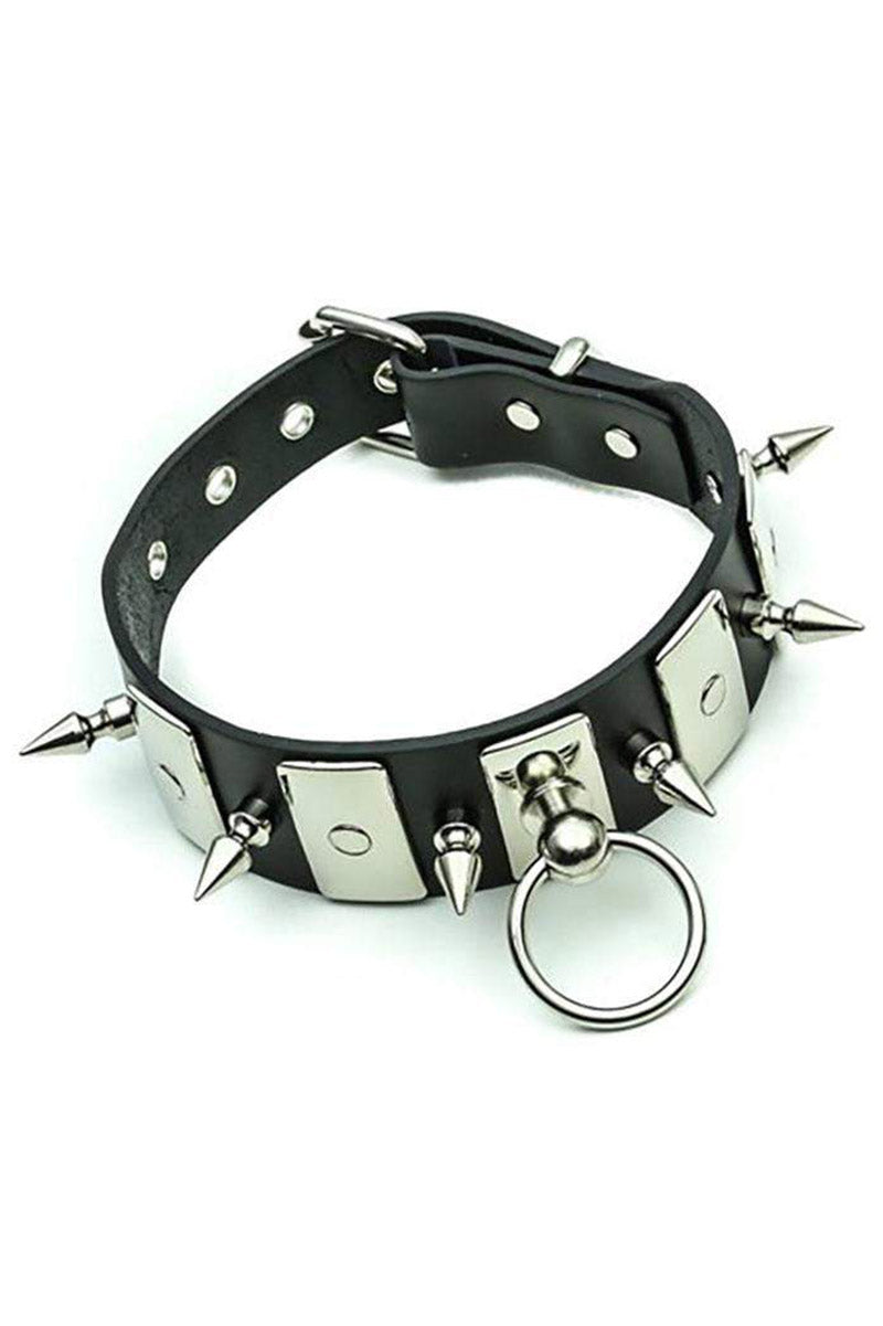 Plated Hate Spiked Choker