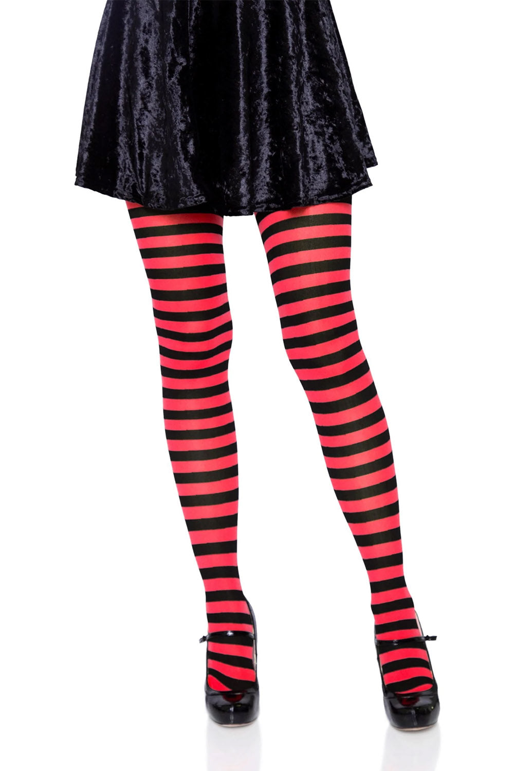 Is That The New Goth 1pair Asymmetrical Striped Tights ??