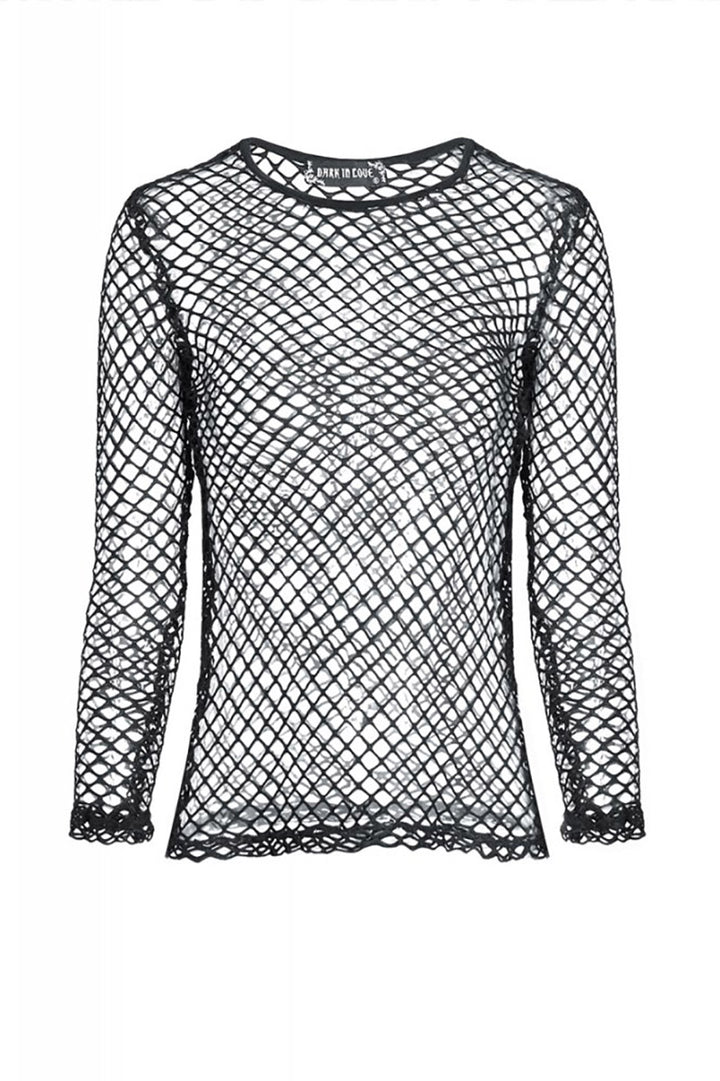 Late for My Funeral Fishnet Top