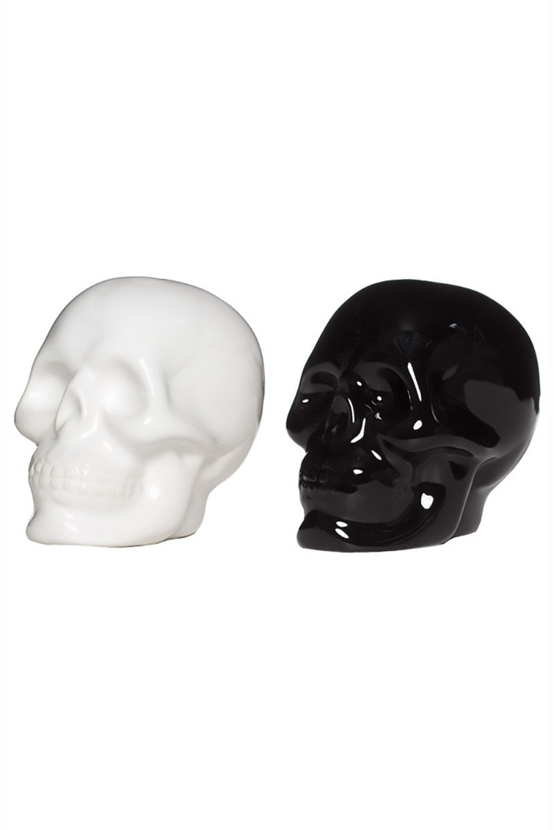 Skull Salt & Pepper Shaker Set [Ceramic]