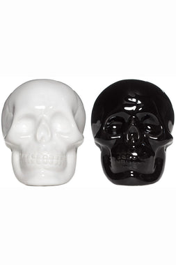 Skull Salt & Pepper Shaker Set [Ceramic]