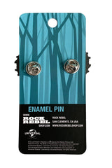 We Belong Dead Frankenstein & Bride Heart Enamel Pin [Glows in the Dark]