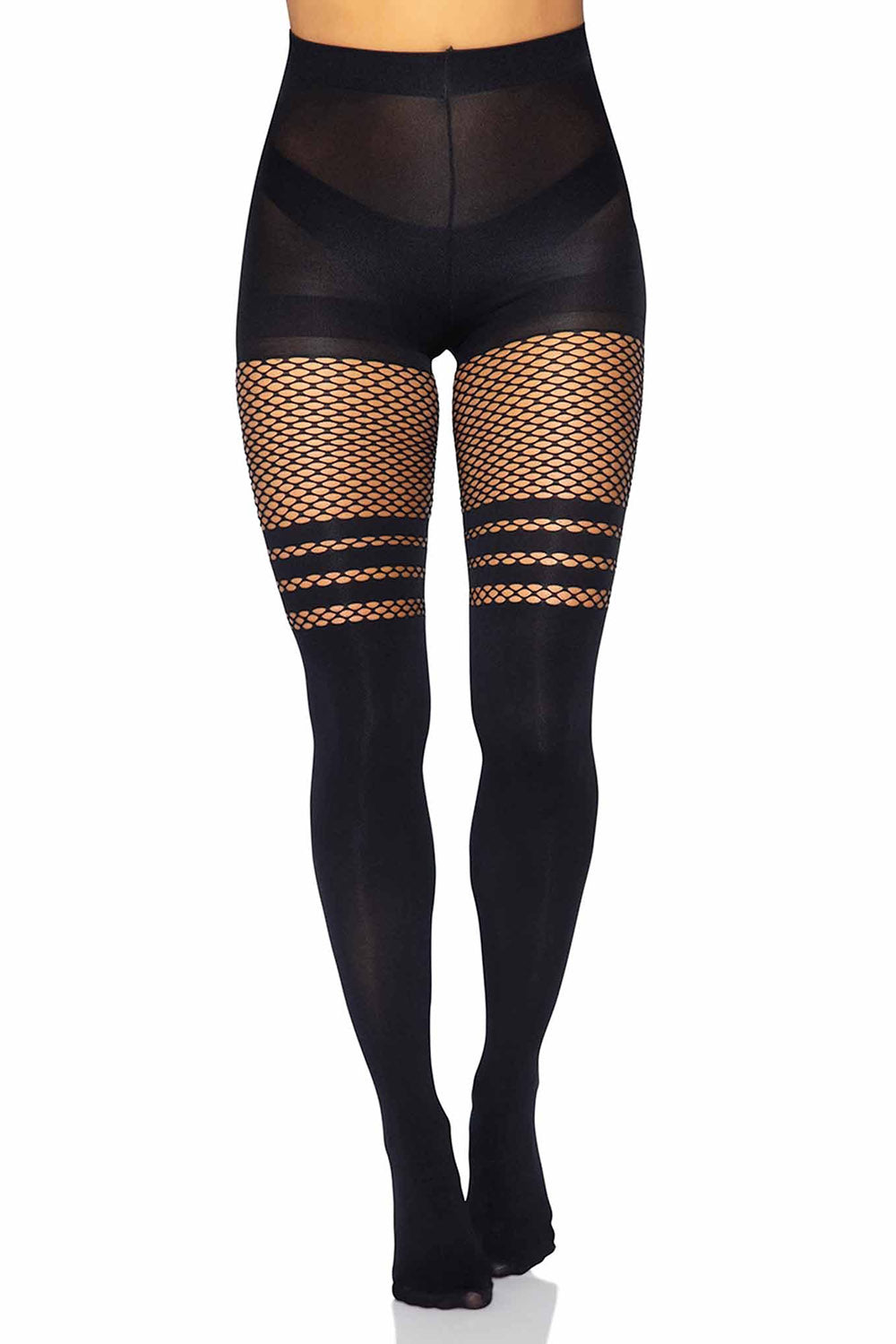 Scalloped Faux Thigh High Tight  Thigh highs, Tights, Thigh high tights