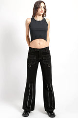 Tripp NYC Peace Cargo Pants [BLACK]