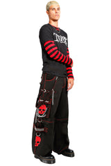 Tripp NYC Super Skull Pants [Black/Red]