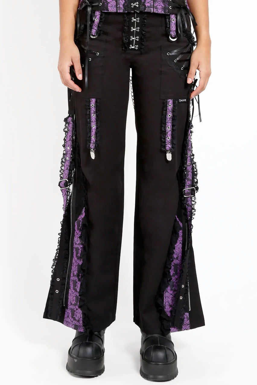 Tripp NYC Enchanted Dark Street Pants [Black/Purple