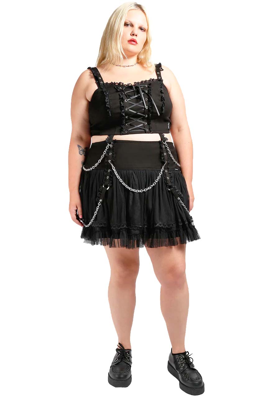 Lolita Tutu Skirt Black Black Plus Size VampireFreaks