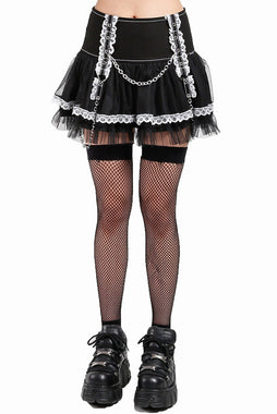 Lolita Tutu Skirt [Black/White]