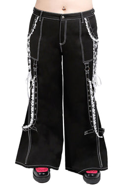 Tripp NYC Curve Lolita Dark Street Pants [Black/White] [Plus Size]
