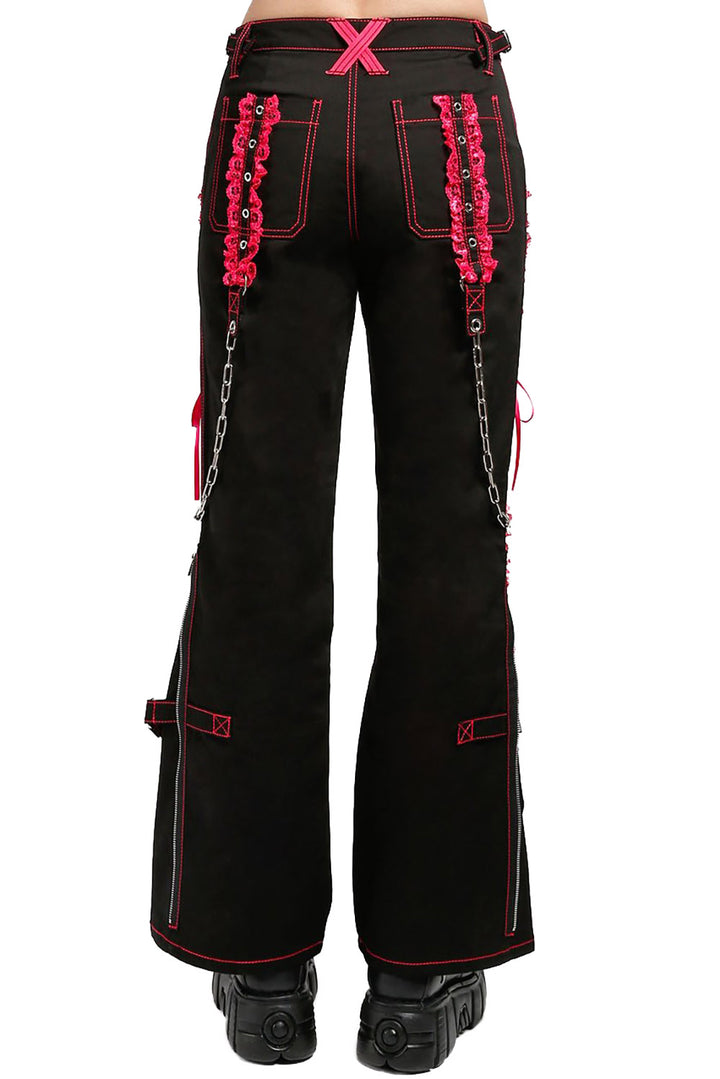Lolita Dark Street Pants [Black/Pink]
