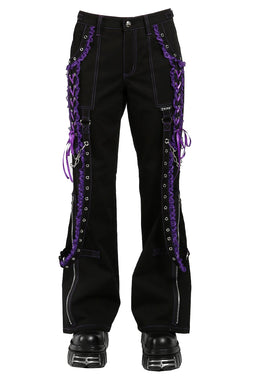 Lolita Dark Street Pants [Black/Purple]