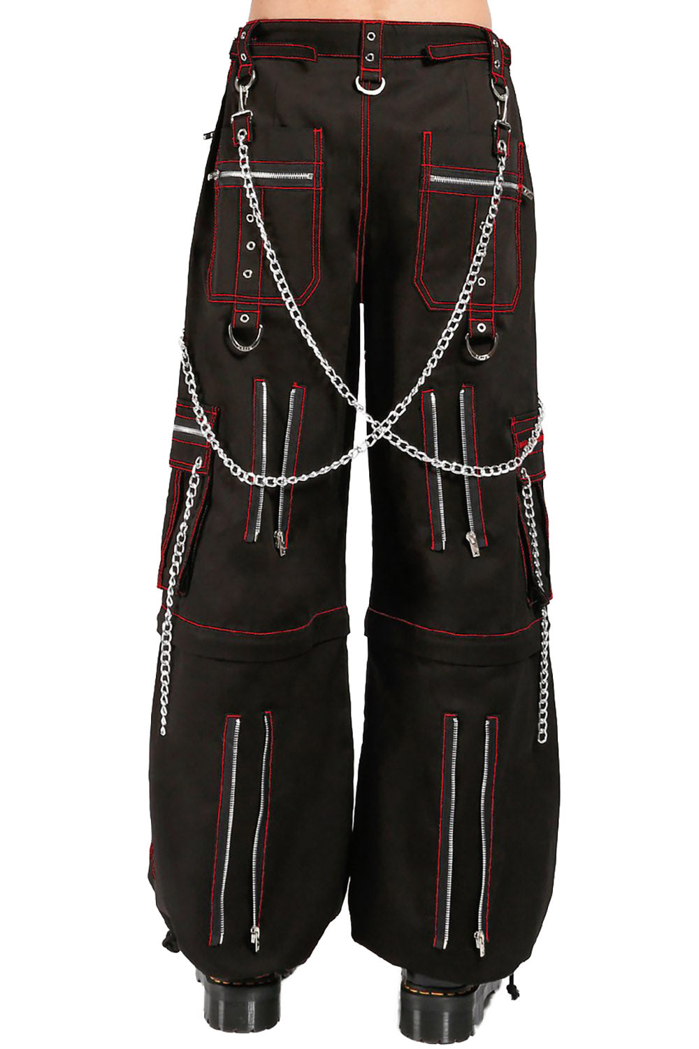 Tripp Chain to Chain Pants [Black/Red] Xs — Mens Pants Tripp Nyc