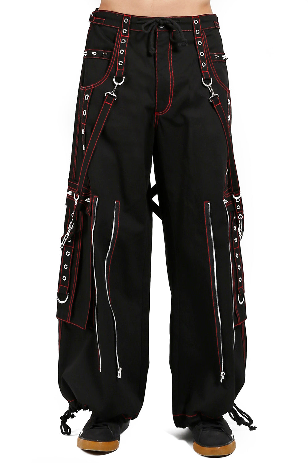 Pantalones Tripp Back Up Skull [negros con calaveras rojas]