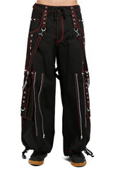 Pantalones Tripp Back Up Skull [negros con calaveras rojas]