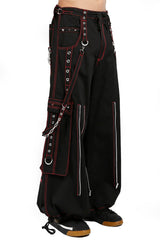 Pantalones Tripp Back Up Skull [negros con calaveras rojas]