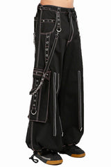 Tripp Back Up Skull Pants [Black/White]