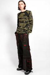 Pantalones Tripp Super Stud [negro/rojo]