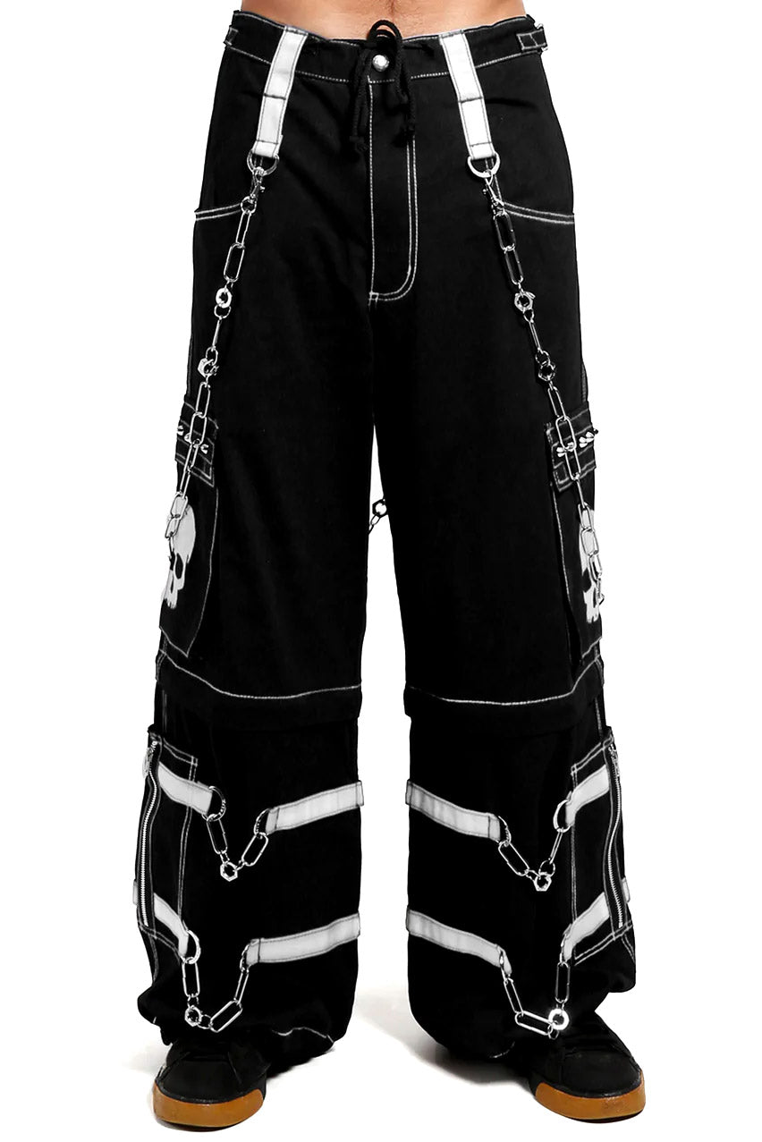 Tripp NYC Skull-Bondage-Hose [Schwarz/Weiß]