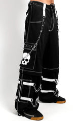 Tripp NYC Skull-Bondage-Hose [Schwarz/Weiß]