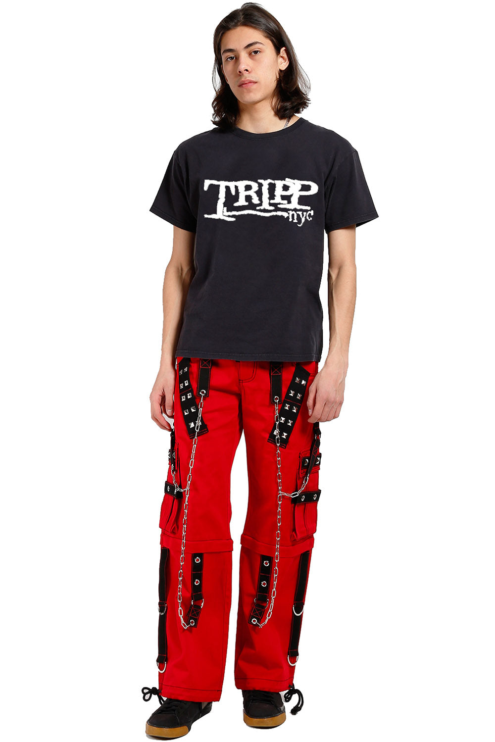 Tripp NYC Spider Zip Off Pants [BLACK/RED] – VampireFreaks