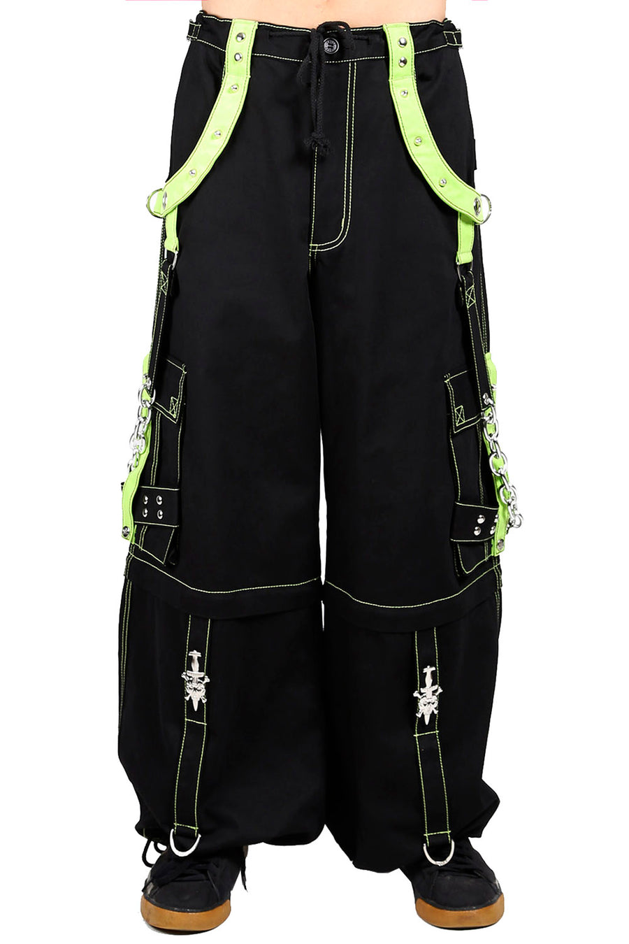 Tripp X-Pants [Black/Lime] - Vampirefreaks Store