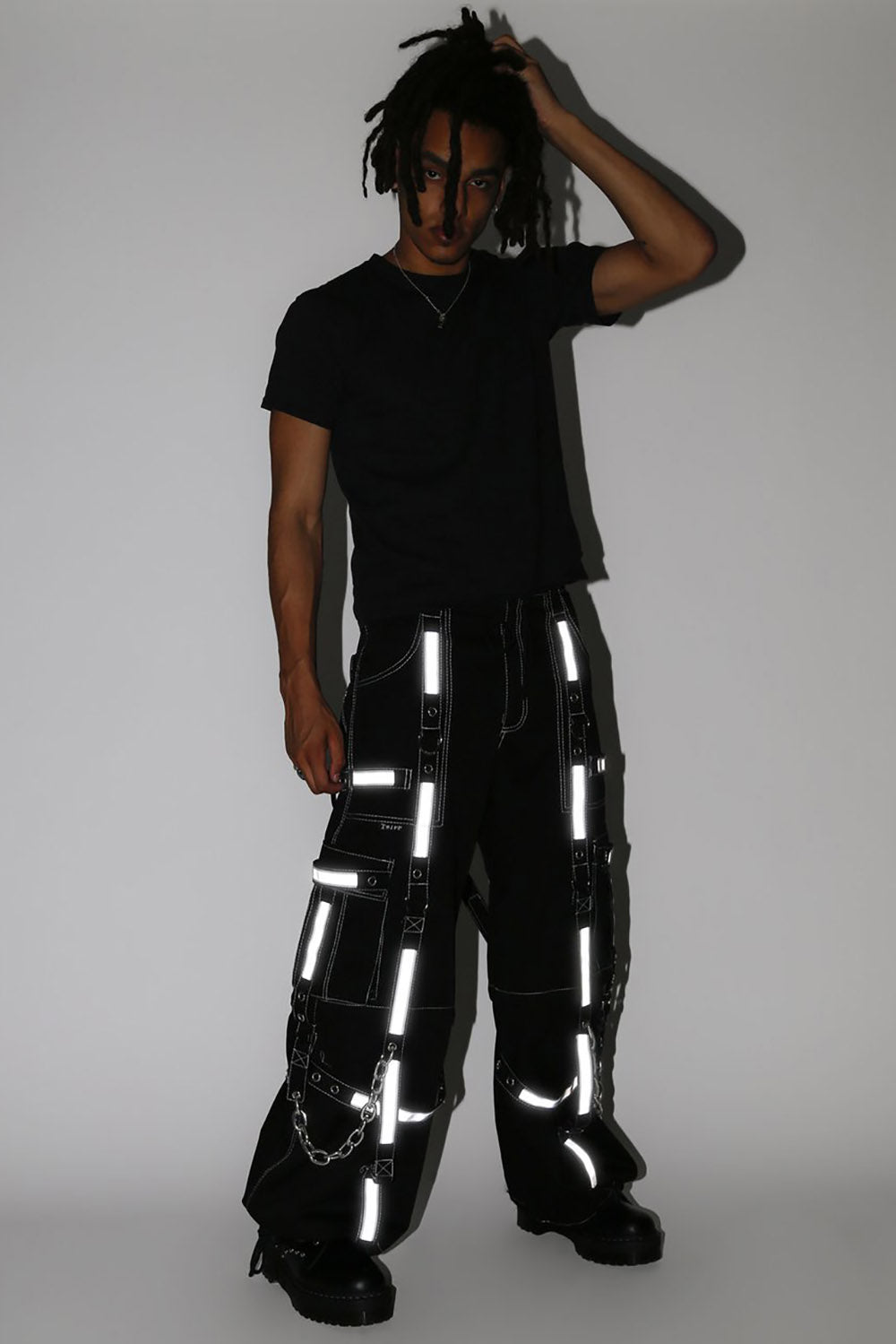 Tripp NYC Harness Dark Street Pants [BLACK]