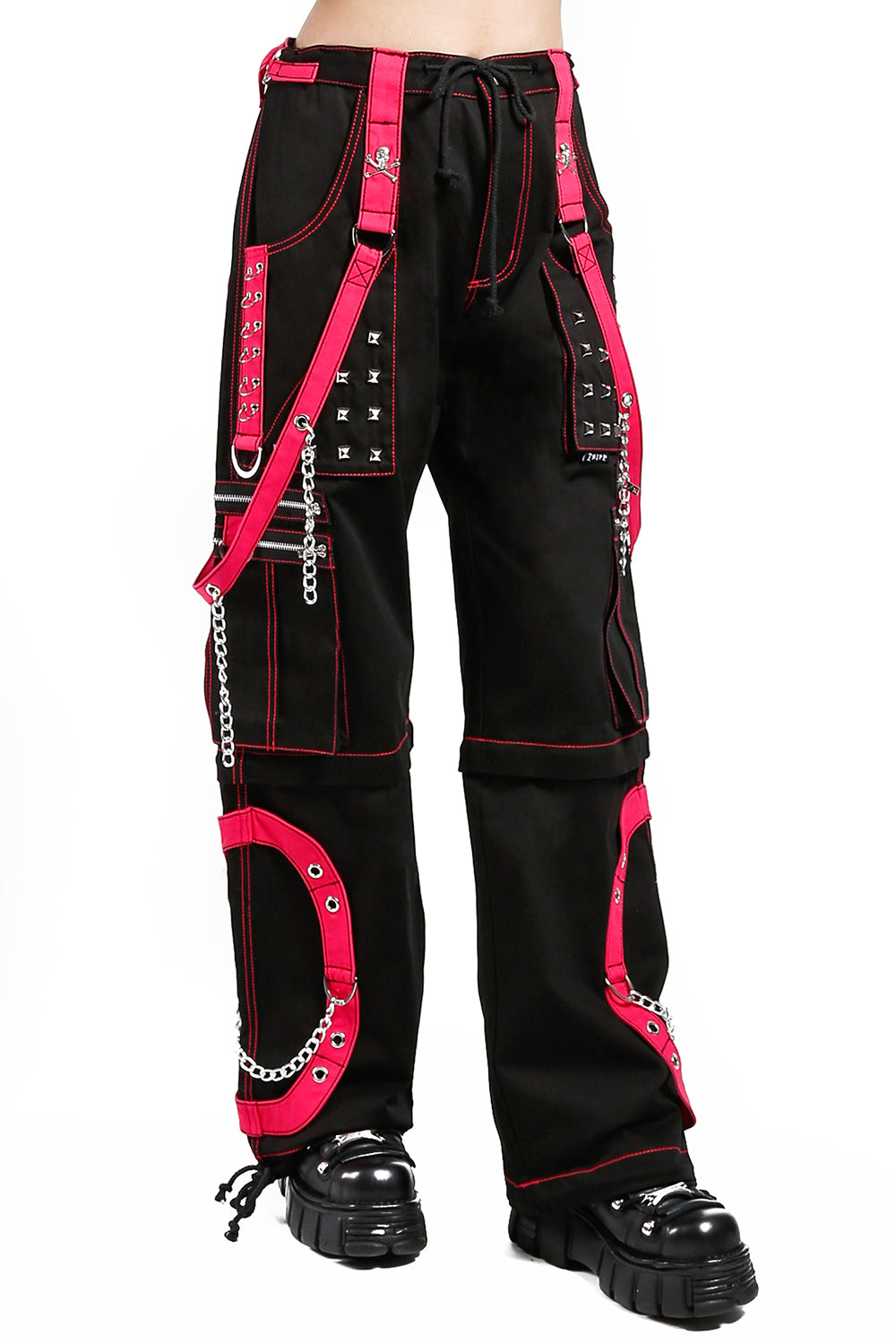 Tripp Step Chain Pants [Black/Pink]