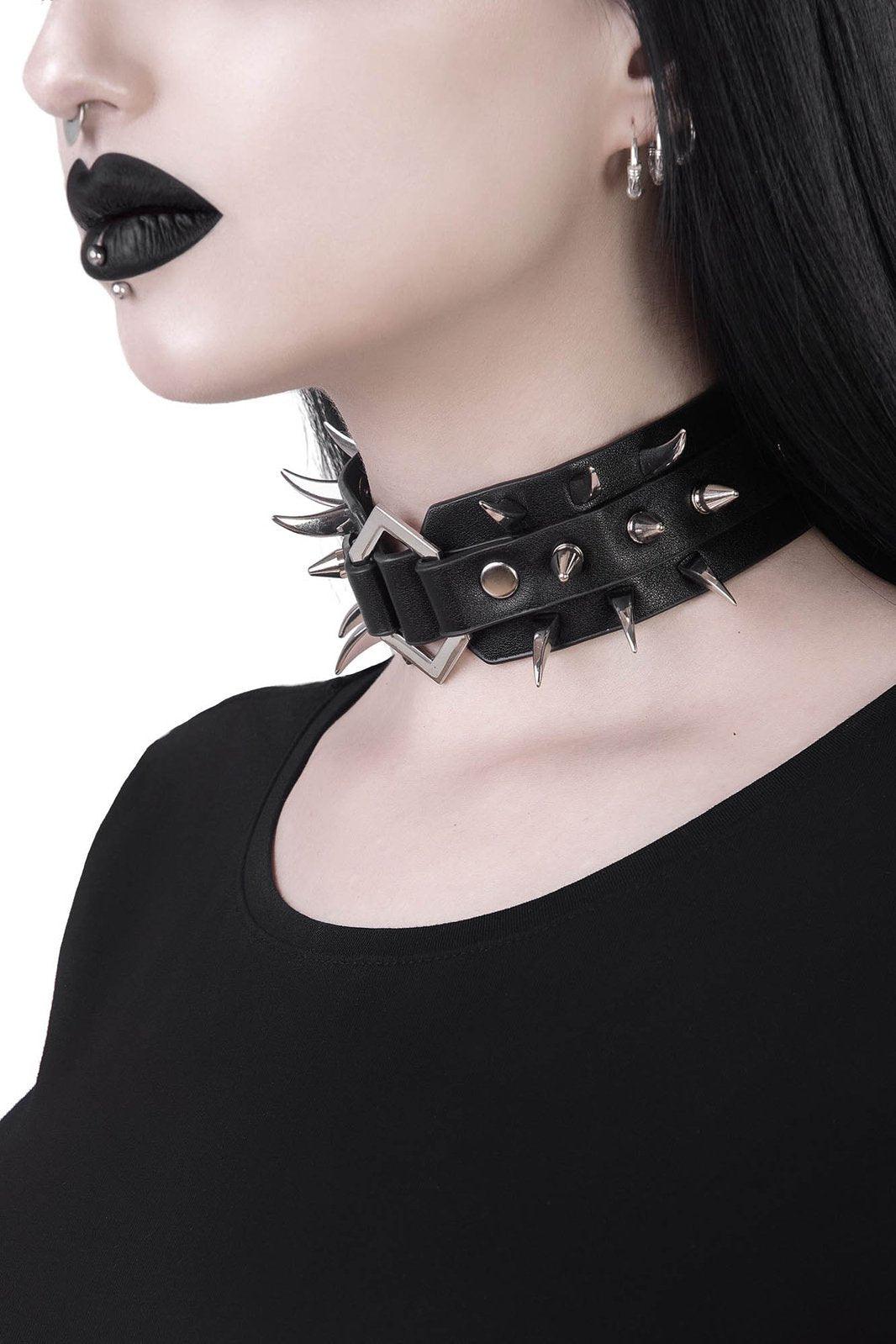 FOR SALE : Spiked Goth Chokers (closed) by Tay-Niko-Y on DeviantArt