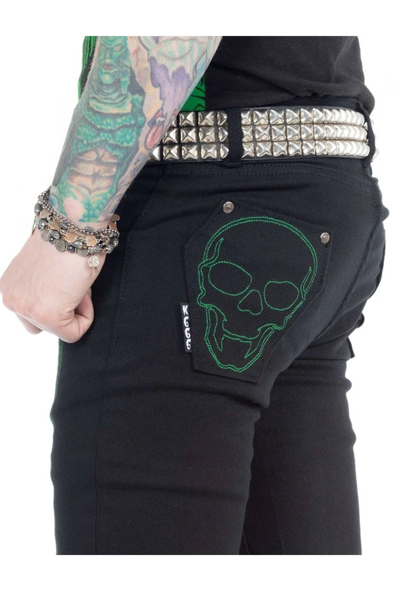 Skeleton Jeans [Unisex] [Green Bone]