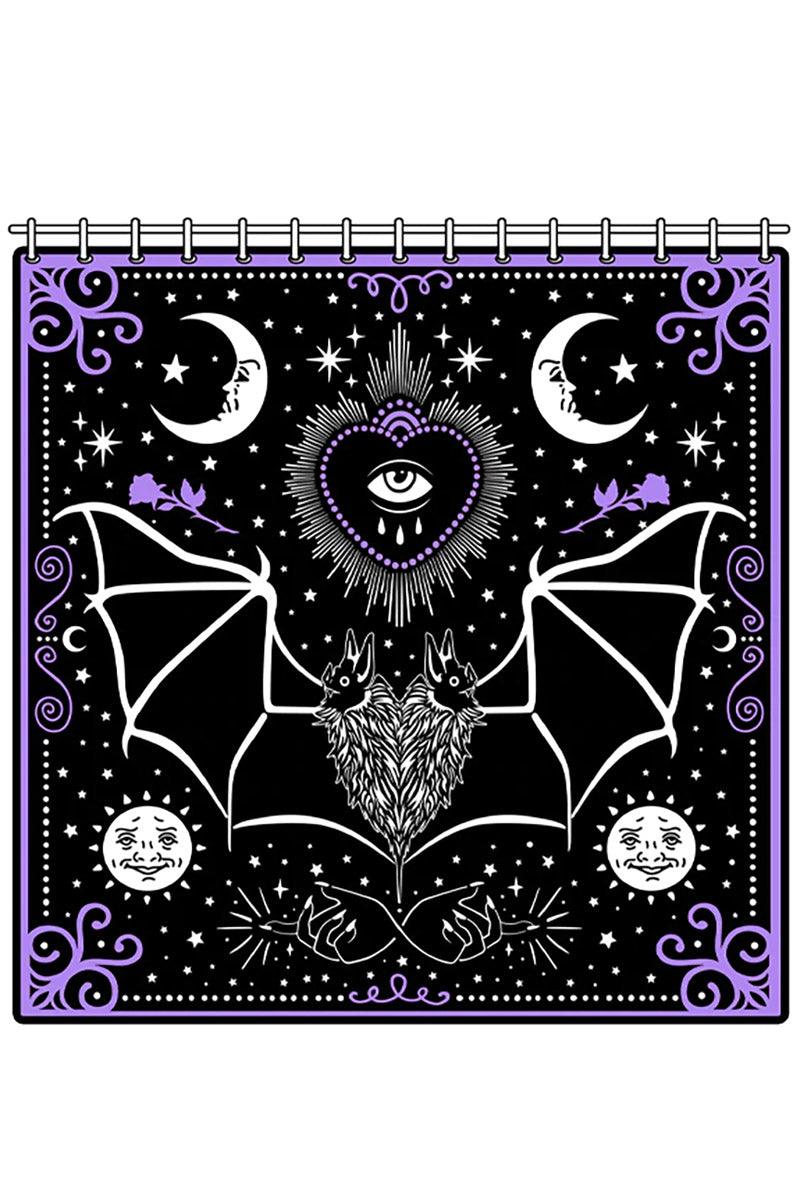 Too Fast All Seeing Eye Bat Mystical Magic Shower Curtain - VampireFreaks