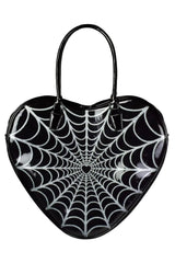 Bolsa de telaraña con corazón brillante